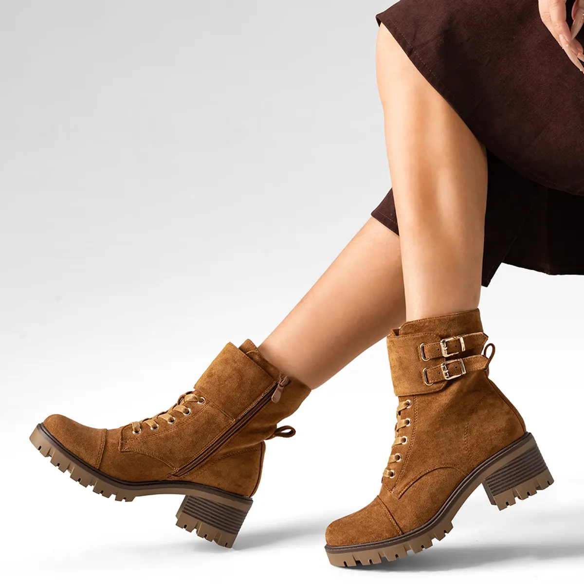 WEIDE - Botin Casual Mujer Tacon Grueso Vintage Weide HX505