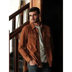 BOR - Camisa Gamuza Cipres Camel Unisex