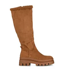 WEIDE - Botas Largas Mujer Casual Moda Gamuza Plataforma HX511