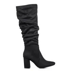 WEIDE - Botas Largas Mujer Casual Gamuza Tacon Grueso HX512