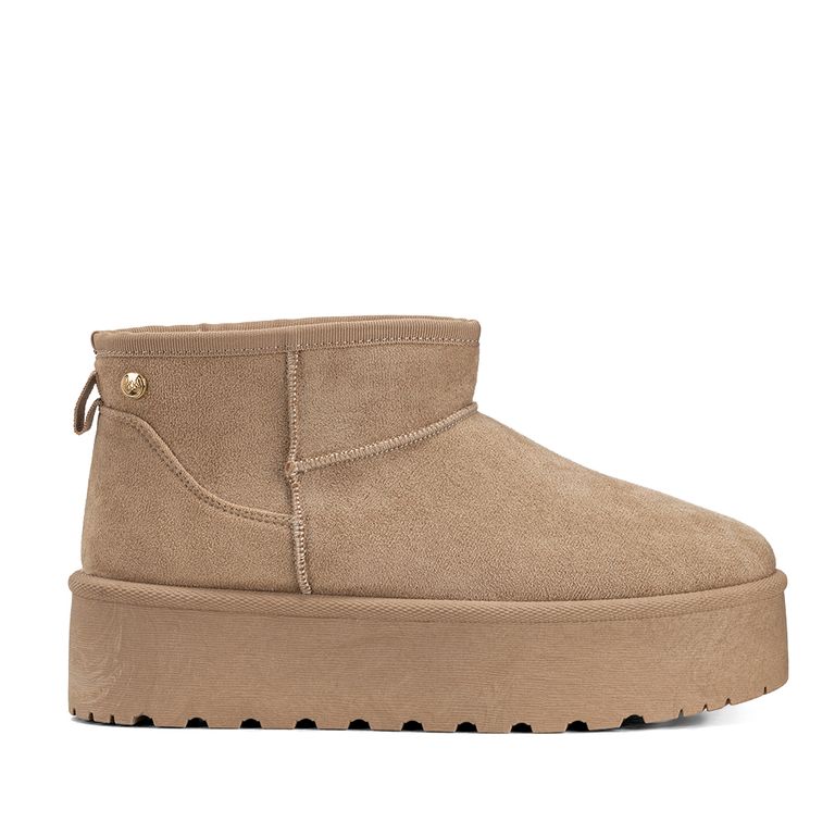 Botin Caqui Casual Mujer LT123