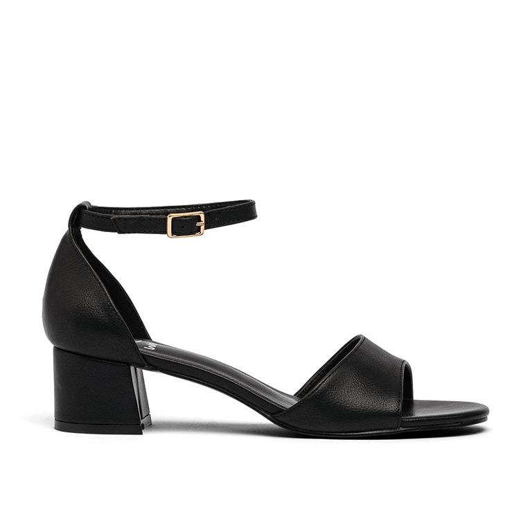 Sandalia Taco Negra Fiesta Mujer QIU238