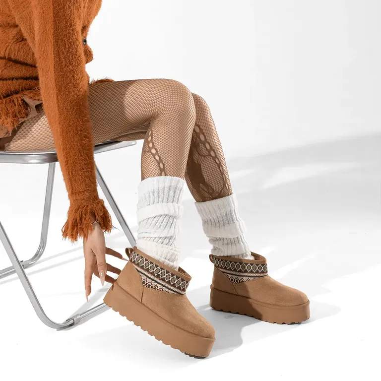 Botin Térmico Casual Mujer Gamuza Antideslizante SL25