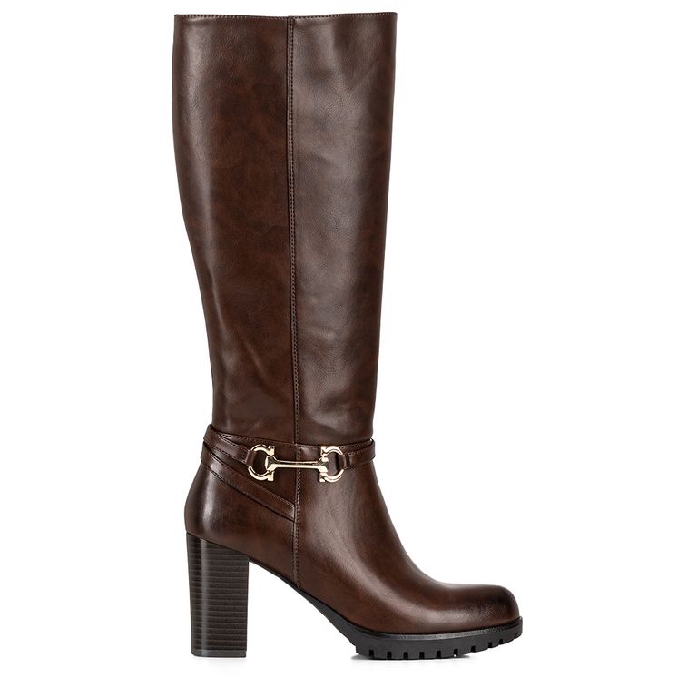 Bota Marron Casual Mujer QBM01