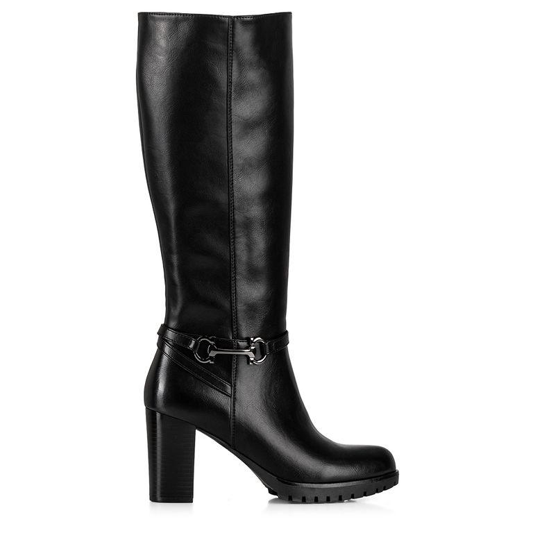 Bota Negro Casual Mujer QBM01