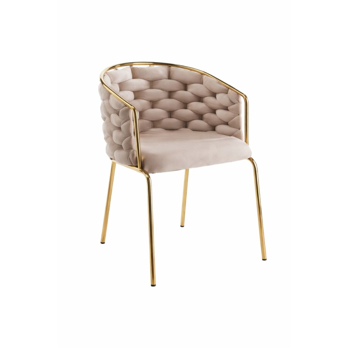 HABITA2 CHILE - Sitial Arthur Terciopelo Gold