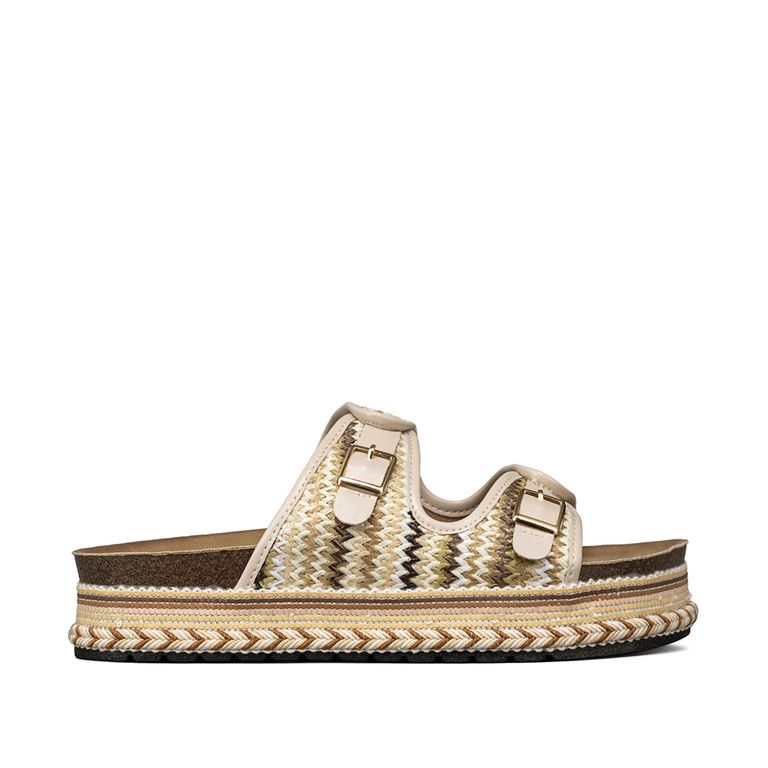 Sandalia Estilo Chala Casual Plataforma Mujer QIU386