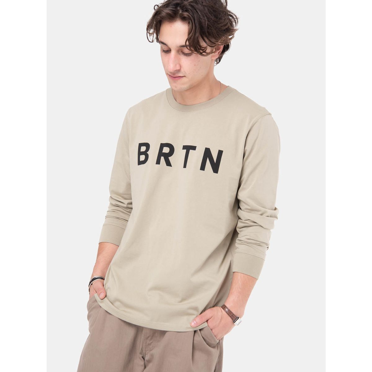 BURTON - Polera ML Hombre BRTN Gris BURTON