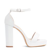 Sandalia Taco Fiesta Blanca Mujer YOU189