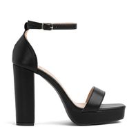 Sandalia Taco Fiesta Negra Mujer YOU189