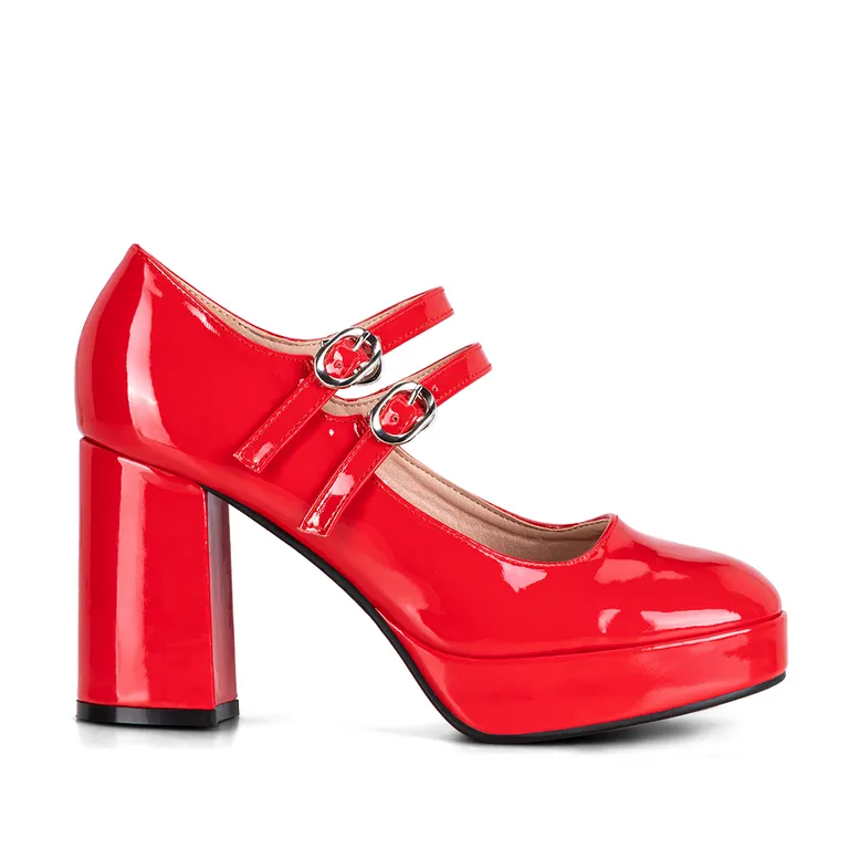 Zapato Taco Rojo Casual YOU201