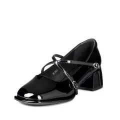 WEIDE - Zapato Mary Jane Negro Charol Elegante Mujer YL65