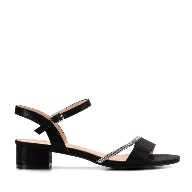 Sandalia Taco Negra Fiesta Mujer YOU220