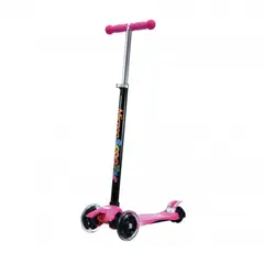 GENERICO - Scooter Monopatin De 3 Ruedas Con Luz Led Rosa