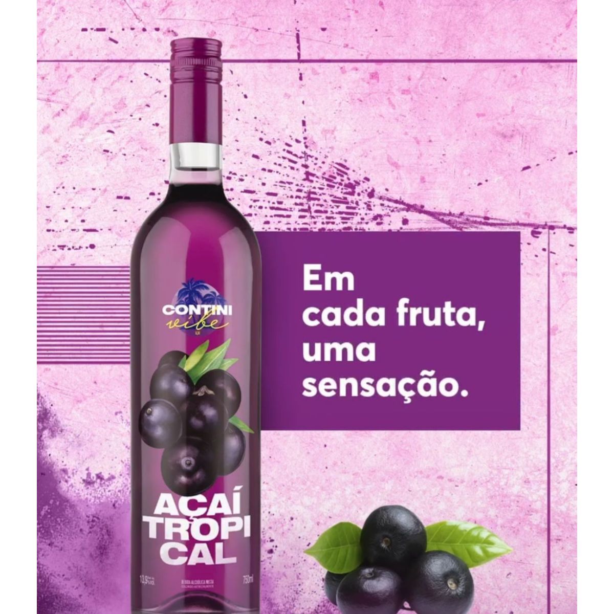 GENERICO - 3x Botellas Acai Tropical Contini