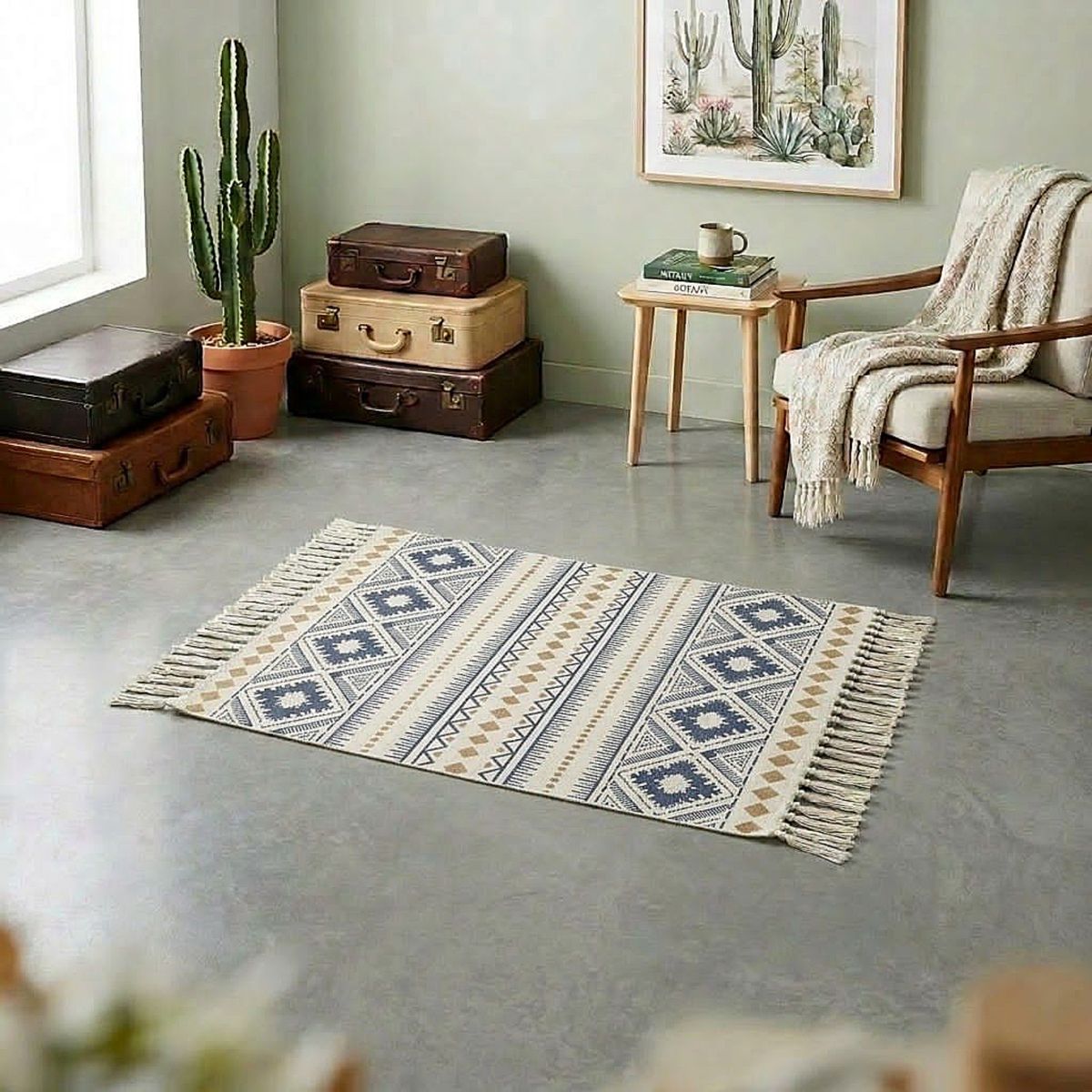GENERICO - SET DE 2 BAJADAS DE CAMAS DECORATIVAS 60x90cm 02