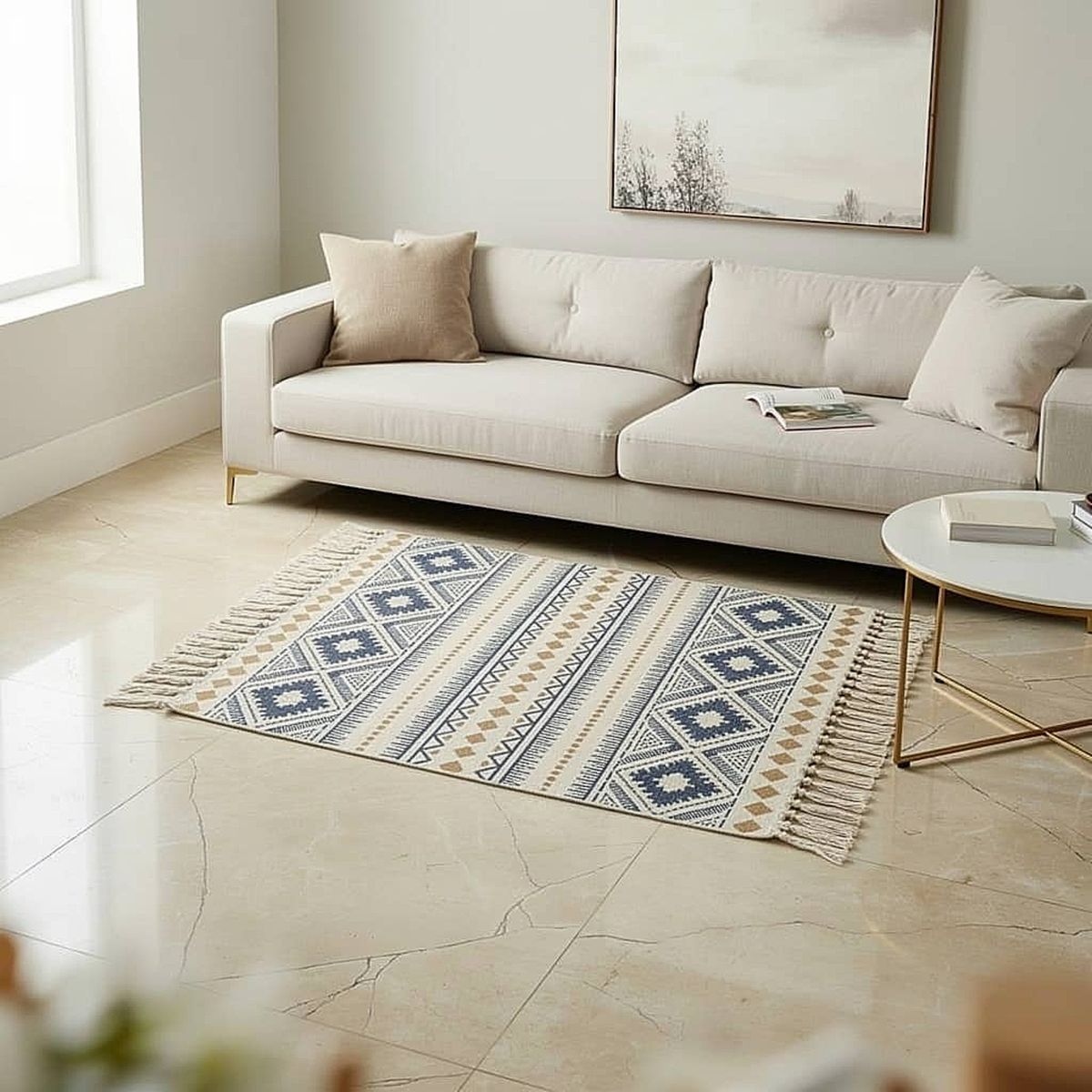 GENERICO - SET DE 2 BAJADAS DE CAMAS DECORATIVAS 60x90cm 02