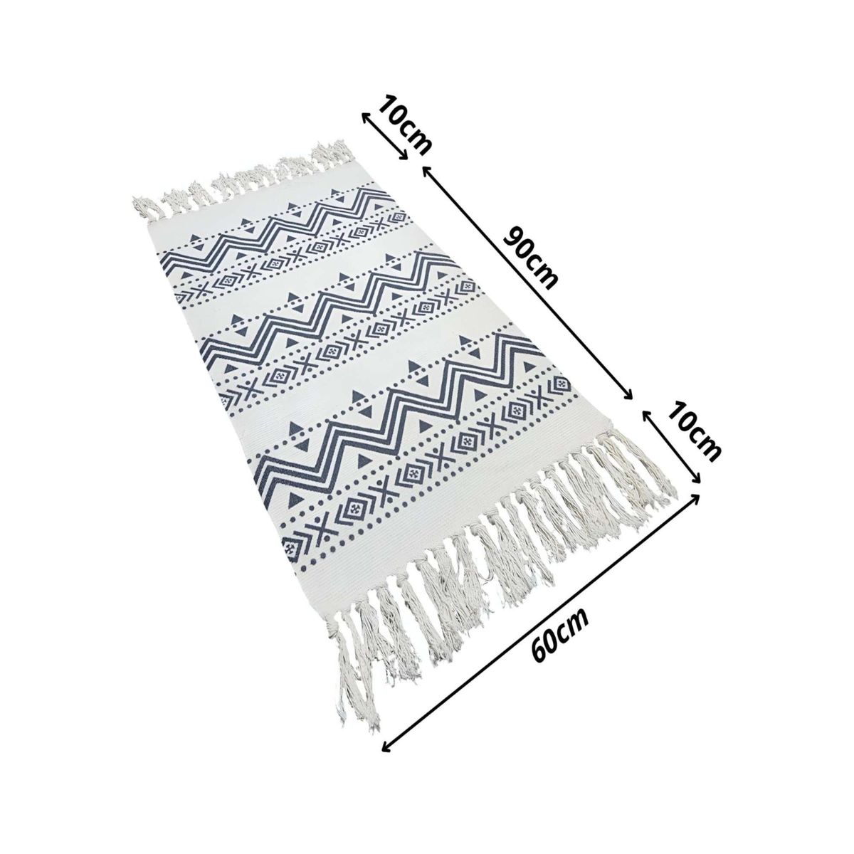 GENERICO - SET DE 2 BAJADAS DE CAMAS DECORATIVAS 60x90cm 04