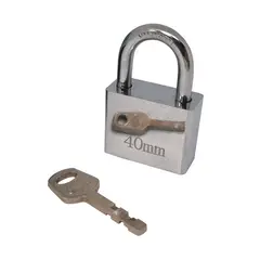 GENERICO - Candado Metalico 40MM (1 llave maestra) 10 Unidades