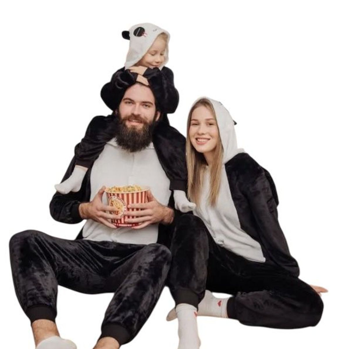 UNO - Pijama Animales Oso Panda Kigurumi Polar Enterito