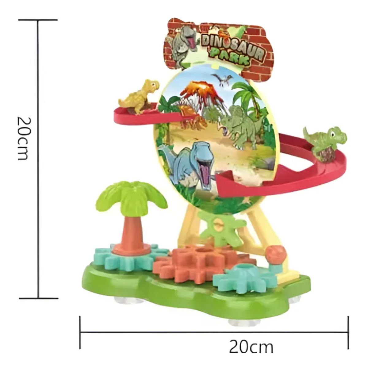 GENERICO - Pista De Dinosaurios Juguete Didáctico Con Engranajes Niños