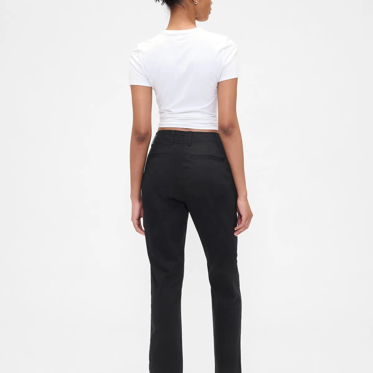 GAP - Pantalón Mujer Gap Khaki Negro