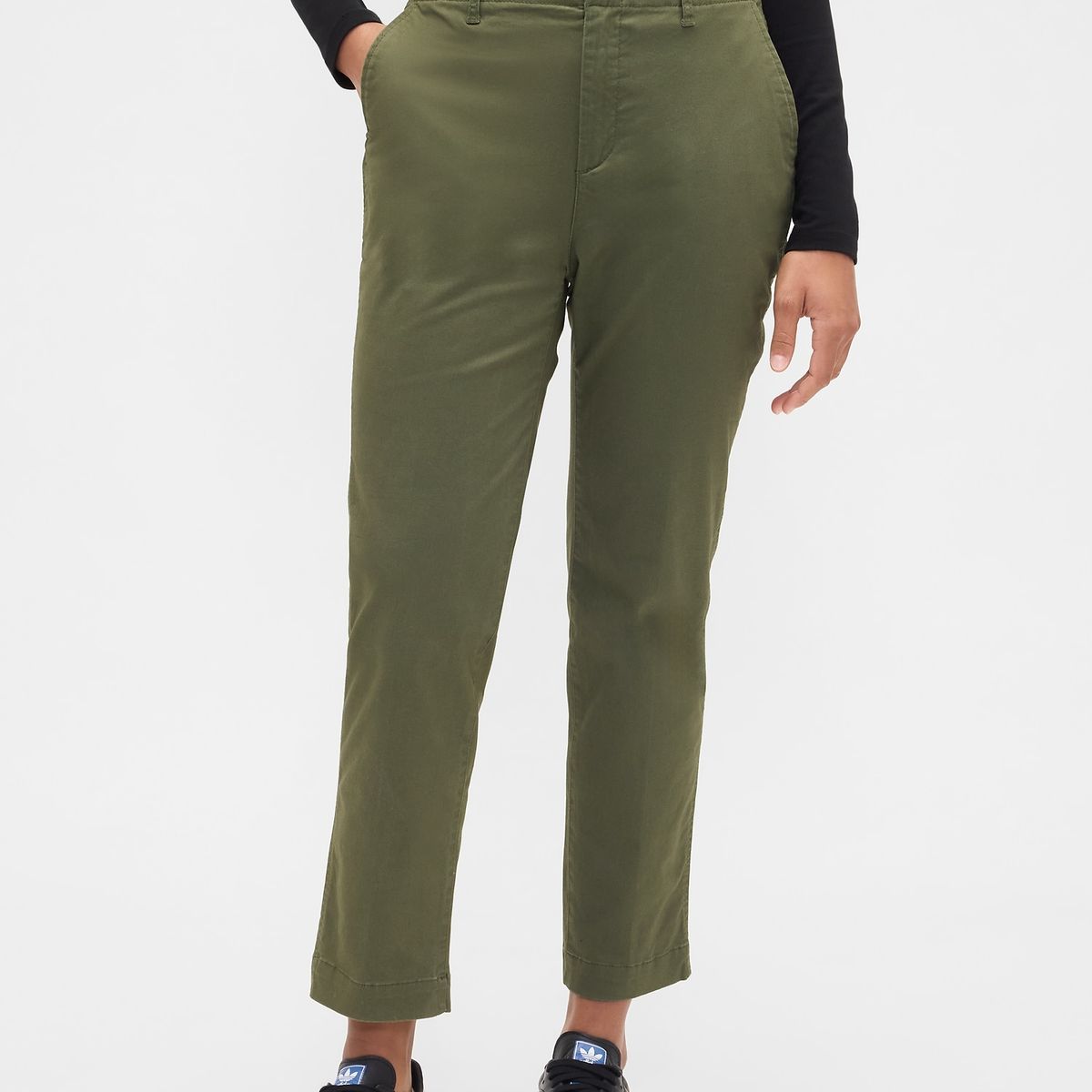 GAP - Pantalón Mujer Khaki Verde Gap