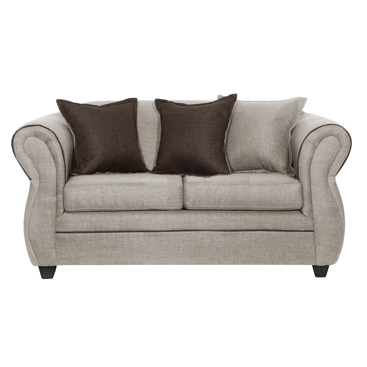 BLACK FACTORY - Juego de Living 2 1 1 Emili Beige