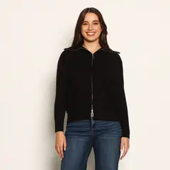 WADOS - CHALECO MANGA LARGA CON CIERRE EN DELANTERO