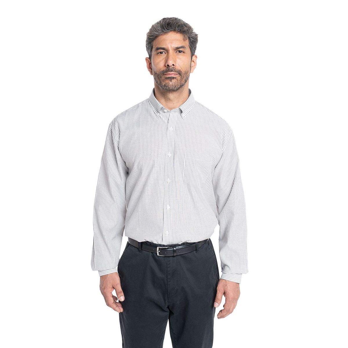 KOTTING - Camisa Manga Larga Oxford Rayas Hombre