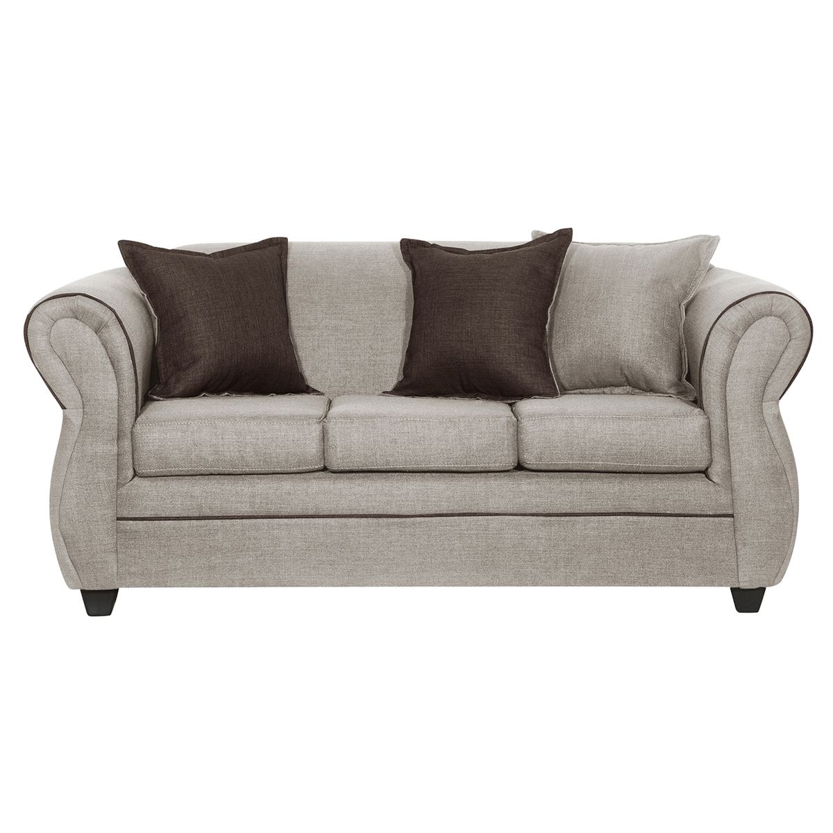 BLACK FACTORY - Juego de Living 3 2 1 1 Emili Beige