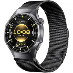 GENERICO - Correa Metálica Para Huawei Gt6 Gt5 GT4 GT3 GT2 GT / 22mm Negro