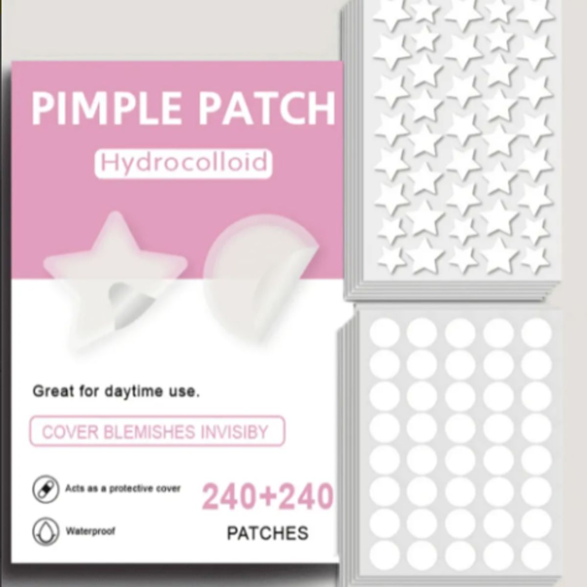 GENERICO - Parche Espinilla Acné Grano Hidrocoloide Rápido Efectivo Madura Díanoche