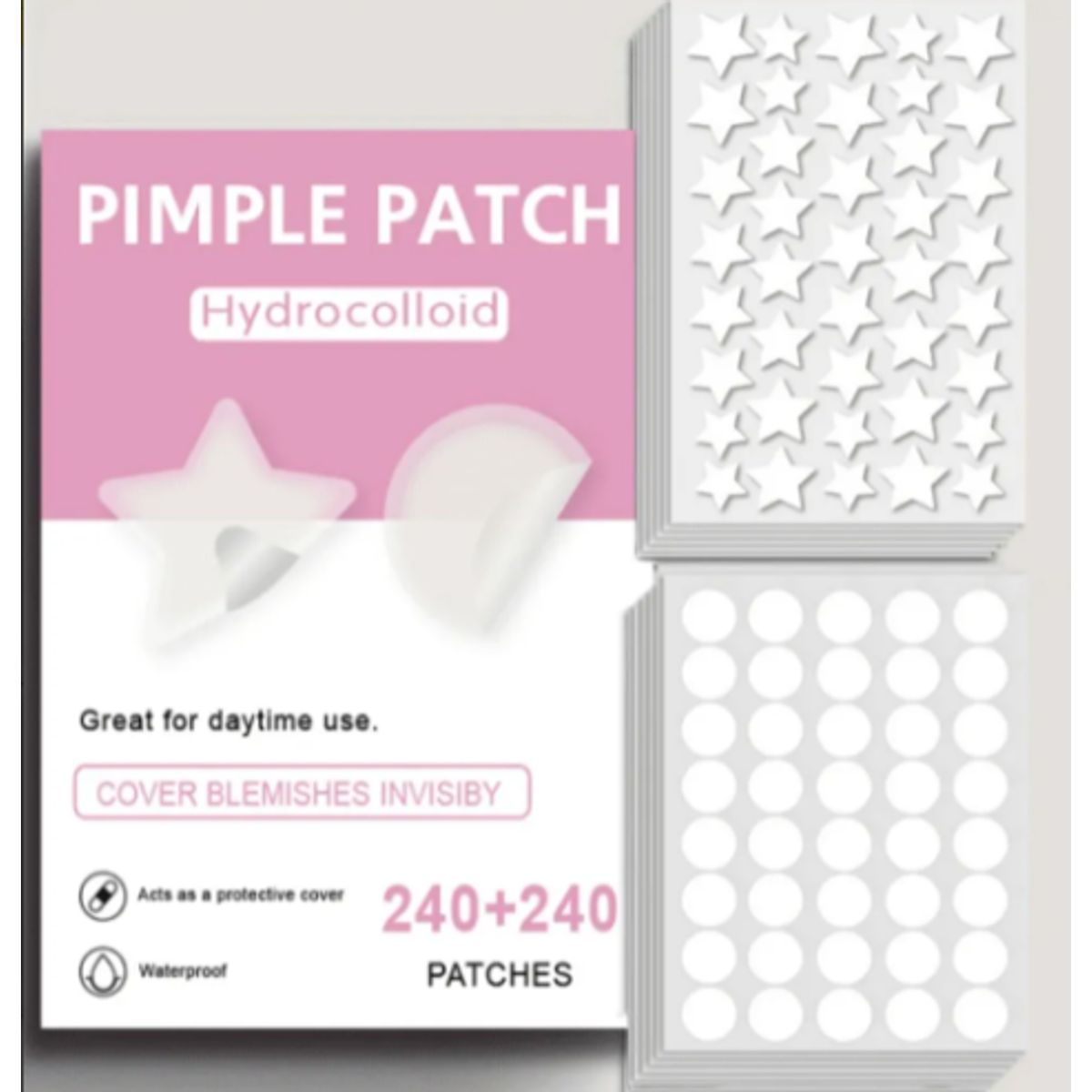 GENERICO - Parche Espinilla Acné Grano Hidrocoloide Rápido Efectivo Madura Díanoche