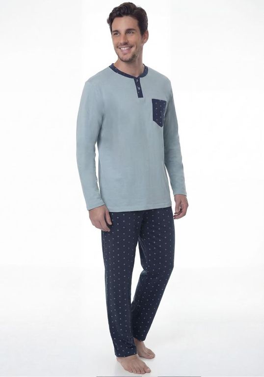 Pijama de Hombre Algodon 67.01819 Verde S