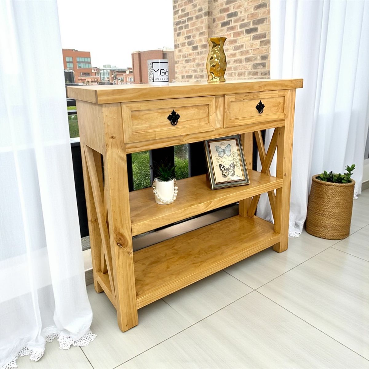 GENERICO - MESA DE ARRIMO RUSTICO MGR MUEBLES