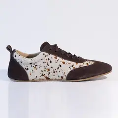 GIANI DAFIRENZE - Zapatilla Cuero Mujer Eneldo Café Print