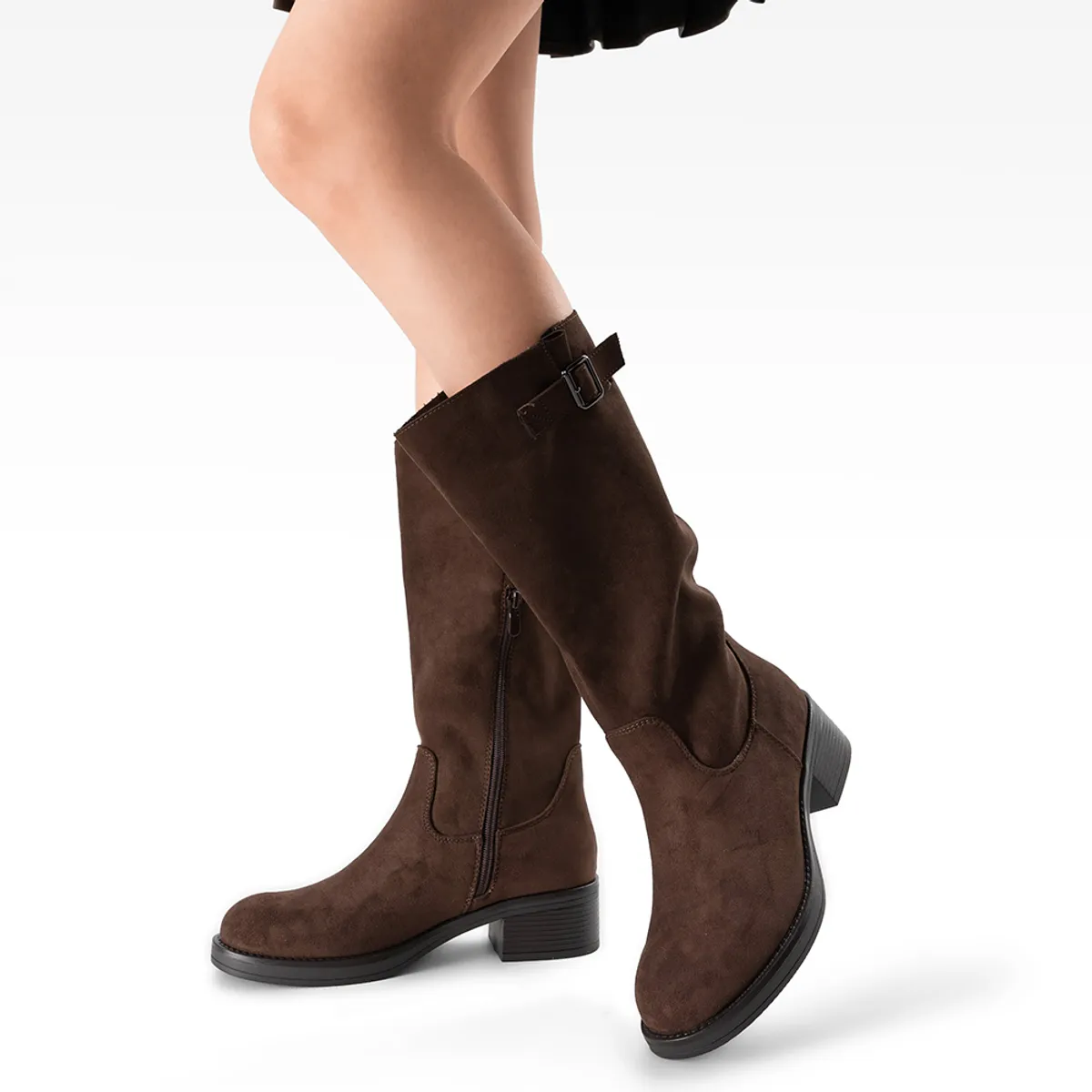 WEIDE - Bota Taco Mujer Casual PU Textil Weide CZY659