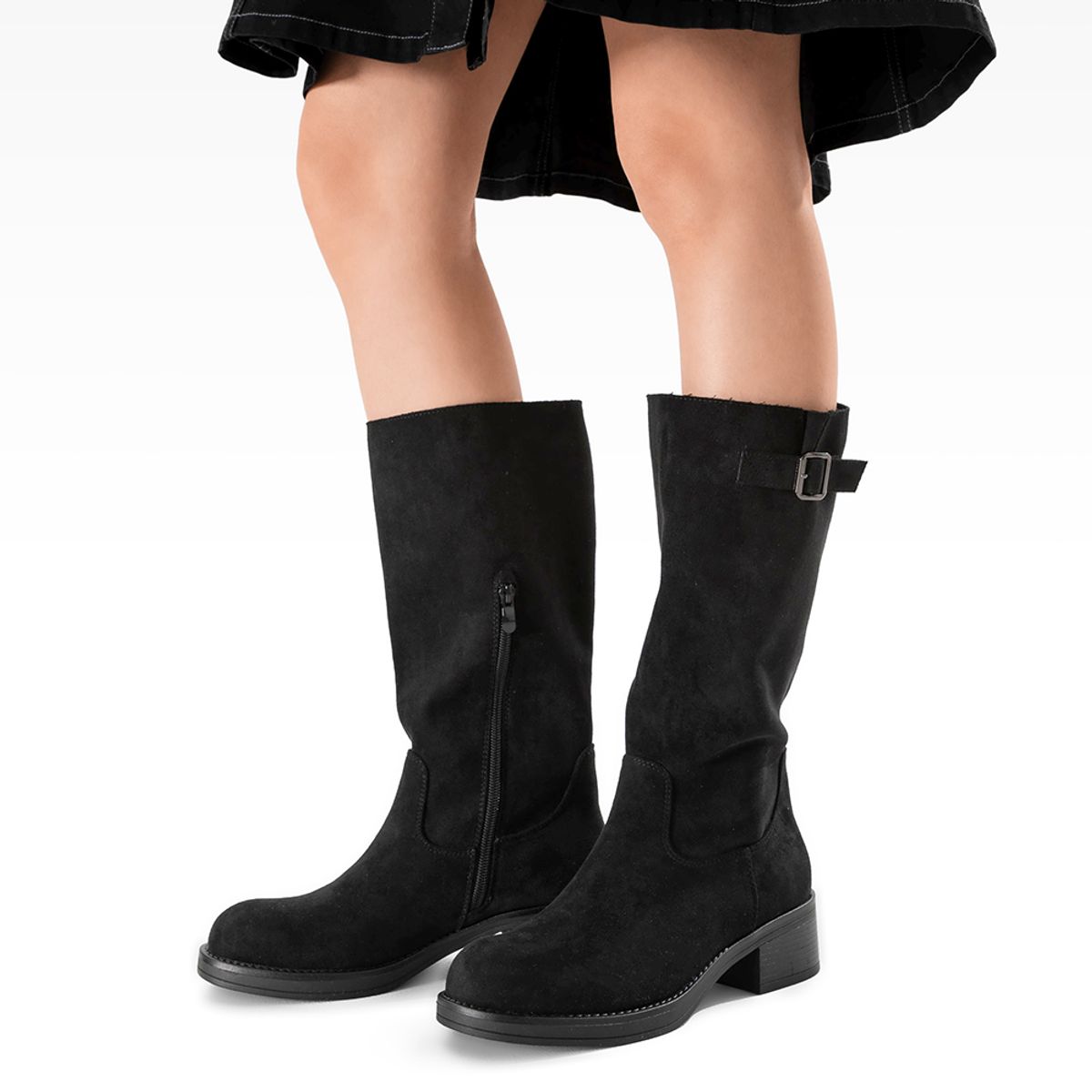 WEIDE - Bota Taco Mujer Casual PU Textil Weide CZY659