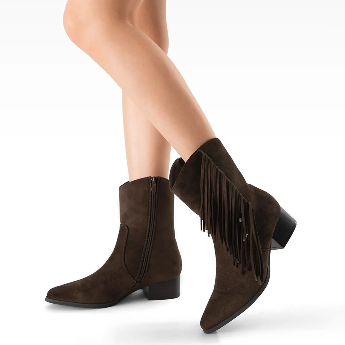 WEIDE - Botín Taco Mujer Casual PU Textil Weide CZY661