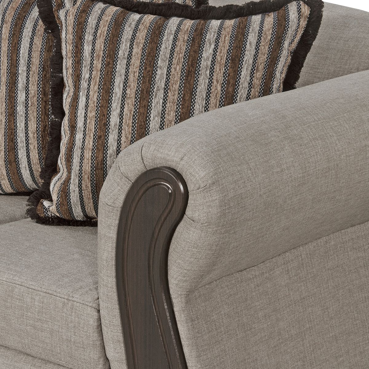 BLACK FACTORY - Sofá 2 Cuerpos Sofia Beige