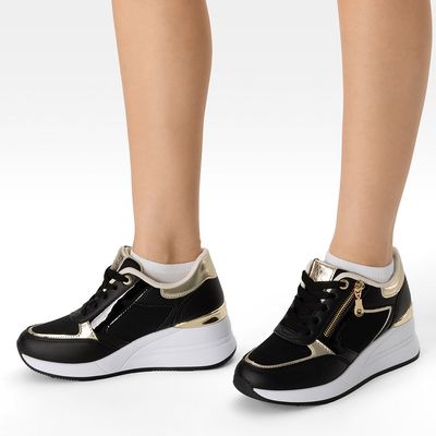 Imagen 2 del producto Zapatilla Deportiva Taco Cu?a Malla Mujer JLL60