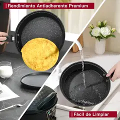 PANELUX - Bateria De Cocina Ollas Antiadherente 8 Piezas Verde Verde
