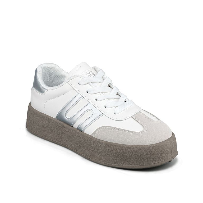 Zapatilla Casual Mujer Urbana Plataforma Confort LT203 Gris 40