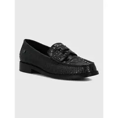 HUSH PUPPIES - Mocasin Cuero Mujer Crota Negro