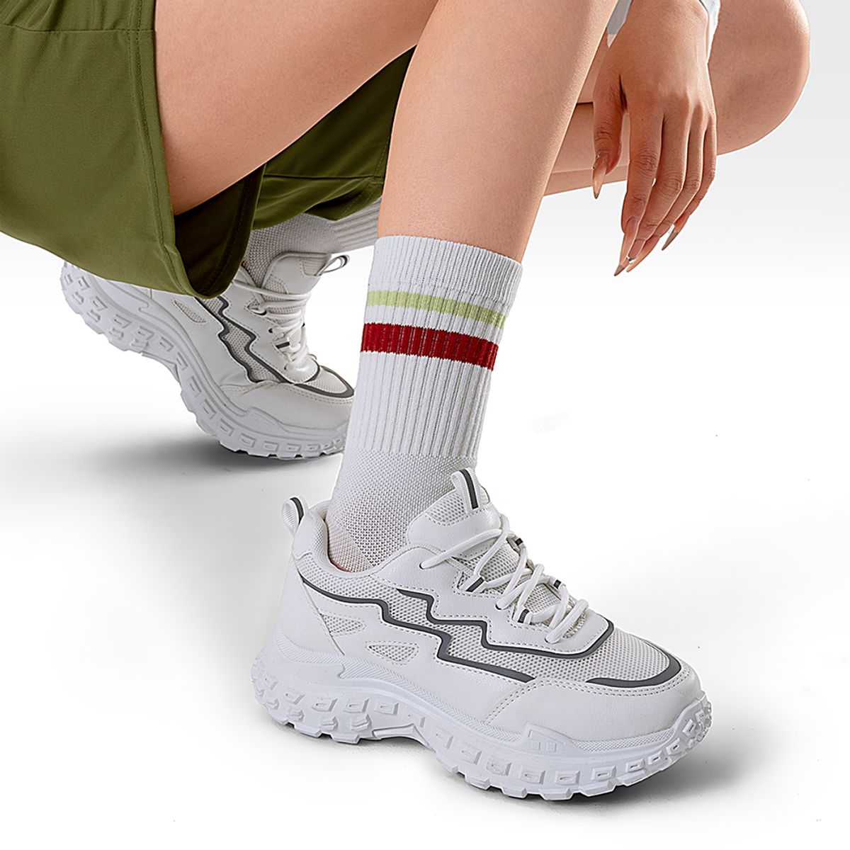 WEIDE - Zapatillas Blanco Casual Mujer Weide SL02
