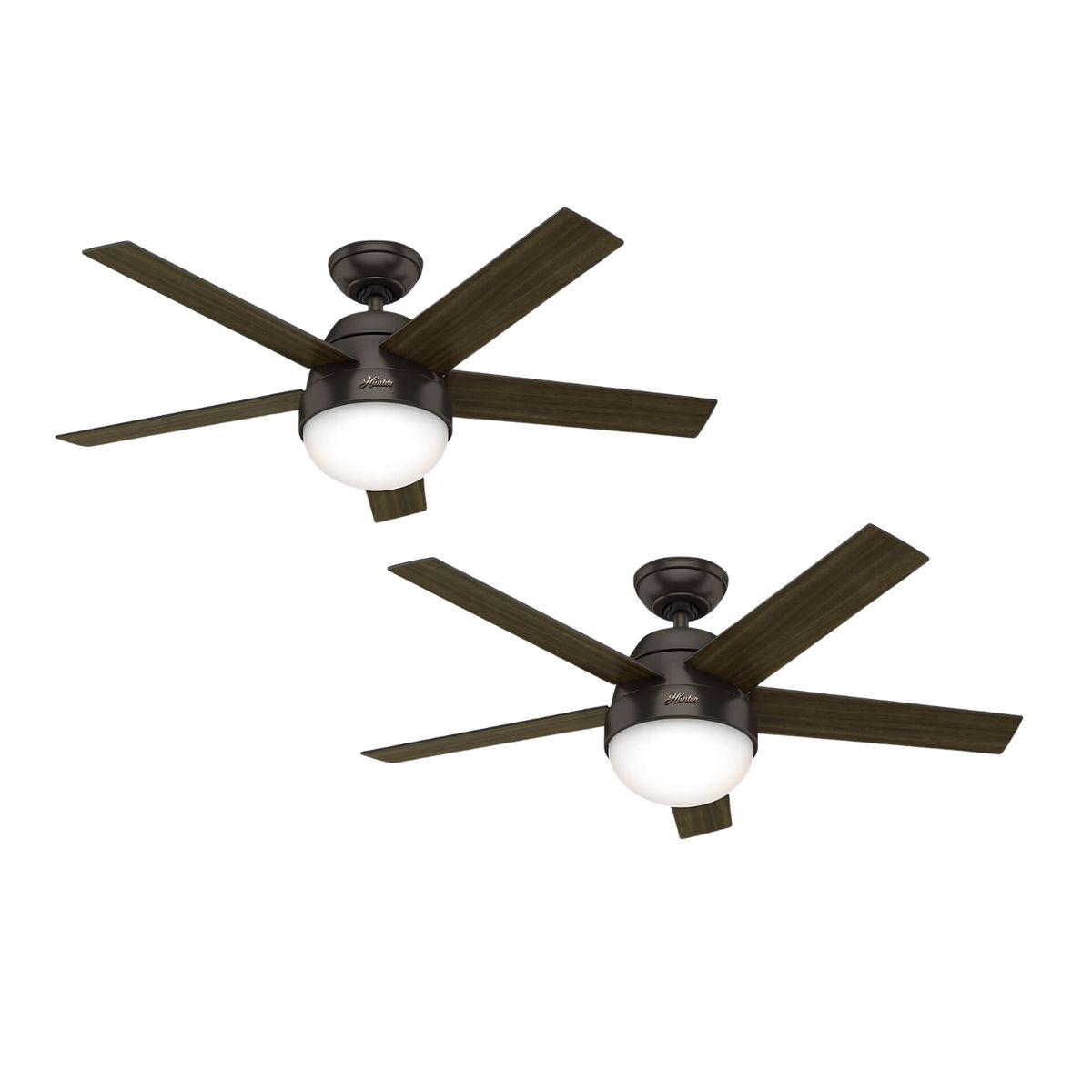 HUNTER - PACK X2 VENTILADOR DE TECHO HUNTER STILE BRONCE 46