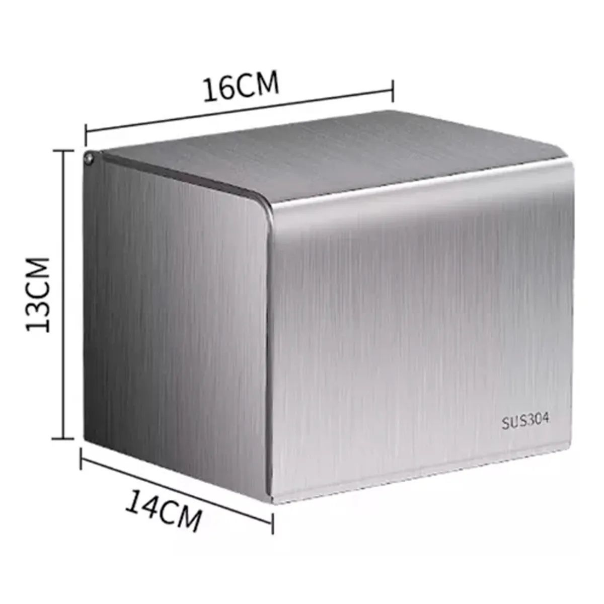 IRM - Porta Confort Papel Higienico con tapa Acero Inoxidable