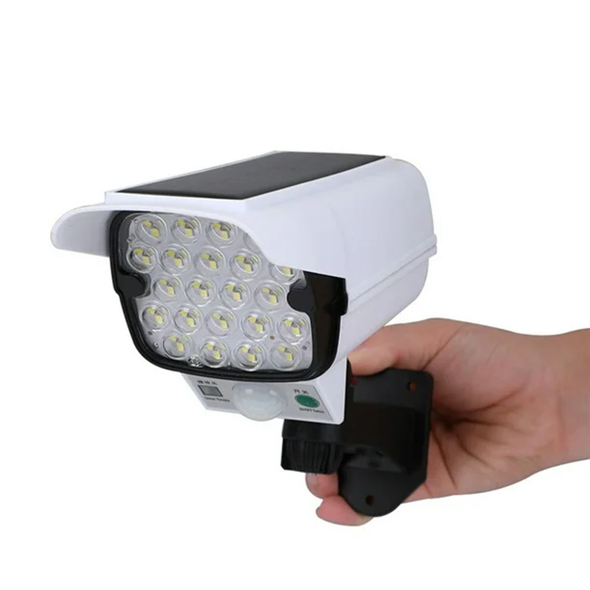 GENERICO - FOCO SOLAR TIPO CAMARA SENSOR DE MOVIMIENTO INTERIOR EXTERIOR