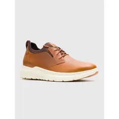 HUSH PUPPIES - Zapato Cuero Hombre Excel Laceup Café